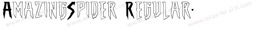 AmazingSpider Regular字体转换